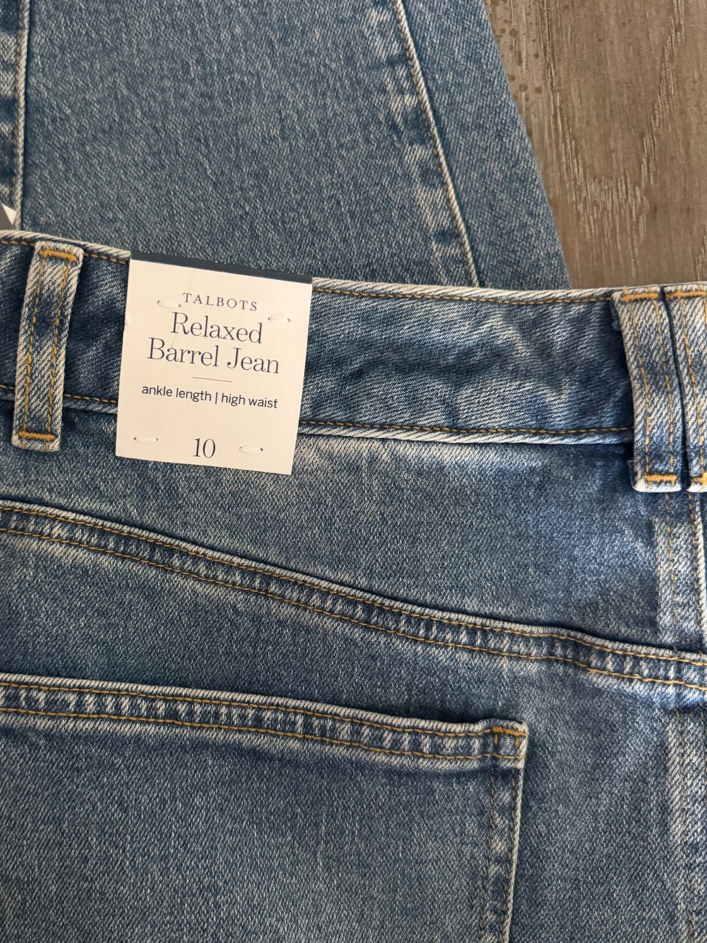Talbots Relaxed Barrel Jeans - Picture 7 of 12